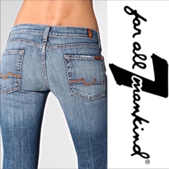 7 For All Mankind Denim - 7 for all Mankind bootcut distressed jeans